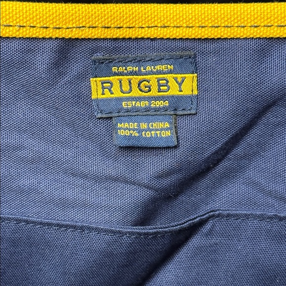 Ralph Lauren Rugby Navy and Yellow Canvas Tote - Picture 4 of 4